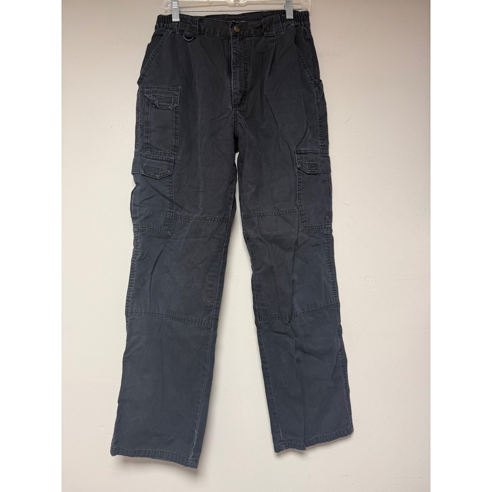 5.11 Tactical Series Mens Cargo Pants 30x32 Black Cotton Canvas Utility Workwear